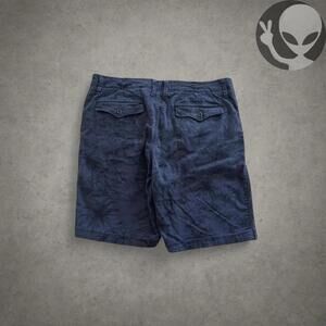 Lucky Brand Men's Shorts 36 Navy Tropical Print Casual